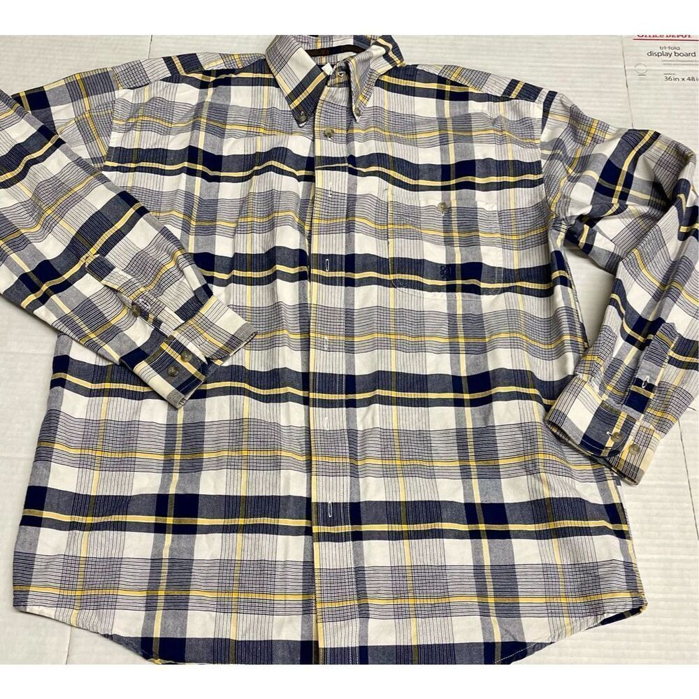 Twenty X Wrangler Large. Men Shirt  Plaid Button Down‎ Long Sleeve A9